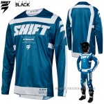 Moto oblečenie - Dresy, Shift 3Lack Strike jersey blue, modrá
