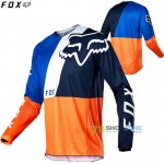 Moto oblečenie - Dresy, FOX 180 Lovl jersey orange blue, oranžovo modrá
