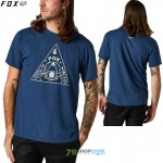 Oblečenie - Pánske, Fox tričko Single Track ss tee deep cobalt, tmavo modrá