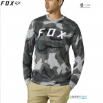 Oblečenie - Pánske, Fox tričko Bnkr Tech dlhý rukáv black camo, čierny maskáč