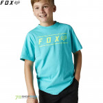 Oblečenie - Detské, Fox tričko Yth Pinnacle Premium ss tee, tyrkysová