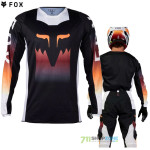 Moto oblečenie - Dresy, Fox 180 Flora jersey black, čierna
