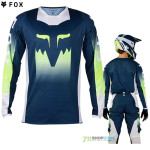 Moto oblečenie - Dresy, FOX 180 Flora jersey dark indigo, tmavo modrá