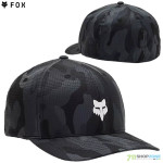 Oblečenie - Pánske, Fox šiltovka Head Camo tech flexfit, čierny maskáč