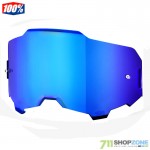 Moto oblečenie - Okuliare, 100% sklo do okuliarov Armega Ultra HD HiPER, blue mirror