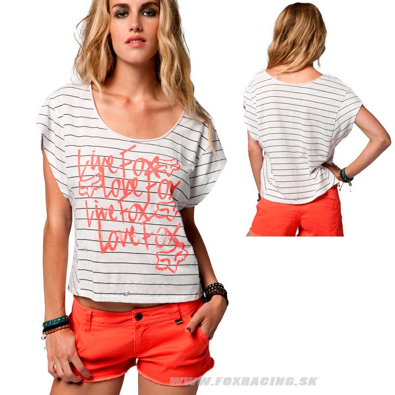 Zľavy - Oblečenie dámske, Fox dámske tričko Handbook top, biela