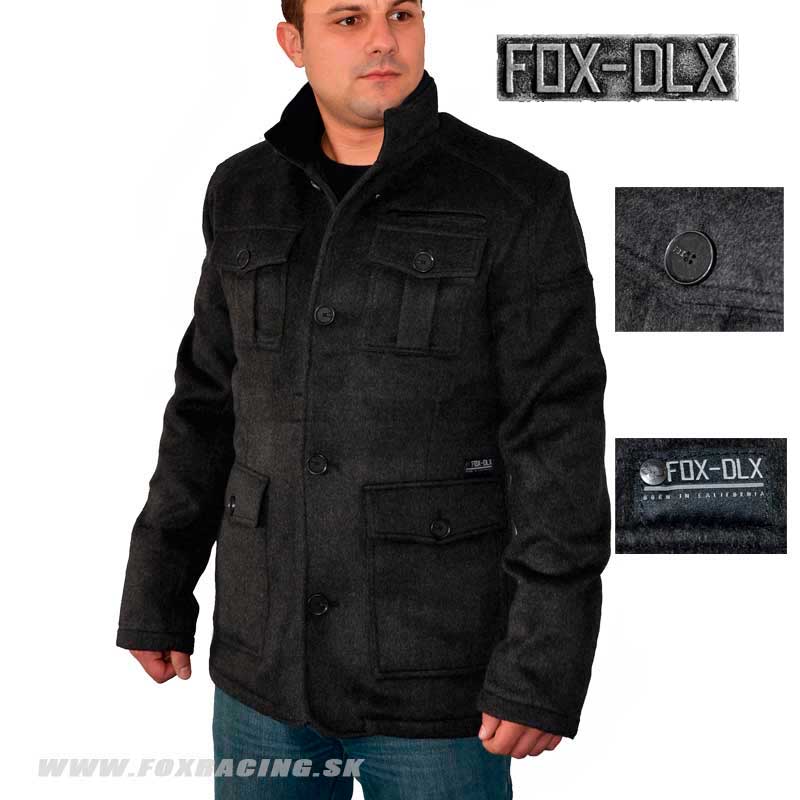 Zľavy - Oblečenie pánske, Fox kabát Warden FXDLX jacket, čierno šedá