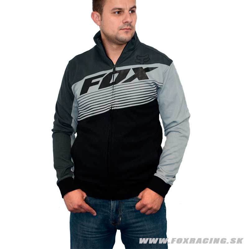 Zľavy - Oblečenie pánske, Fox mikina Decadence Track jacket, čierna