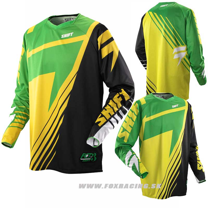 Moto oblečenie - Dresy, Shift dres Faction Satelite, zeleno žltá