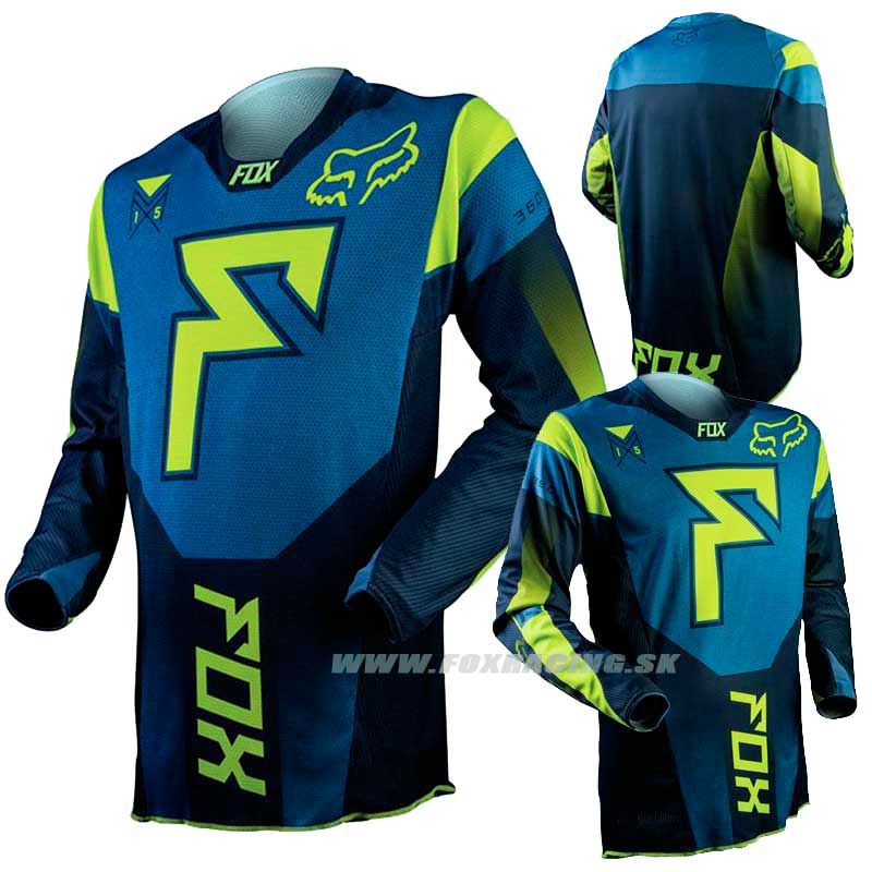 Zľavy - Moto, FOX dres 360 Franchise jersey, modrá