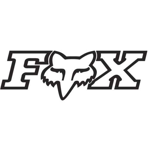 Moto oblečenie - Nálepky, Fox Fhead X TDC 150 mm, čierna