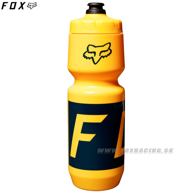 Cyklo oblečenie - Doplnky, FOX fľaša na vodu Purist Moth, žlto modrá