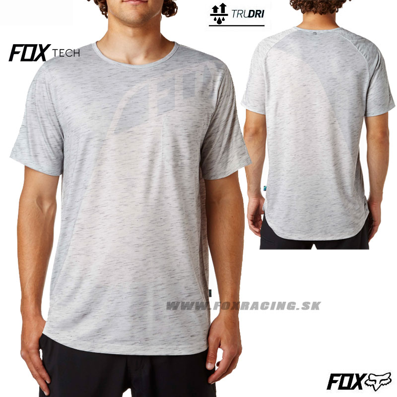 Zľavy - Oblečenie pánske, Fox tričko Seca Tech knit, šedý melír