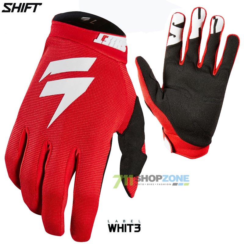 Moto oblečenie - Rukavice, Shift rukavice Whit3 Air glove 20, červená