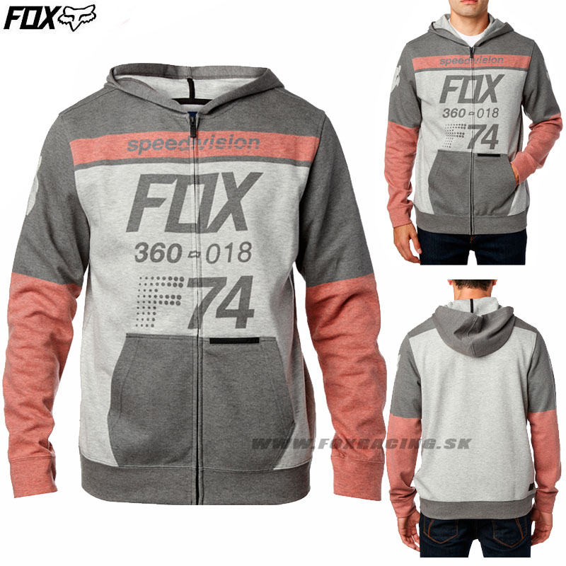 Zľavy - Oblečenie pánske, FOX mikina Draftr Zip Fleece, čierna