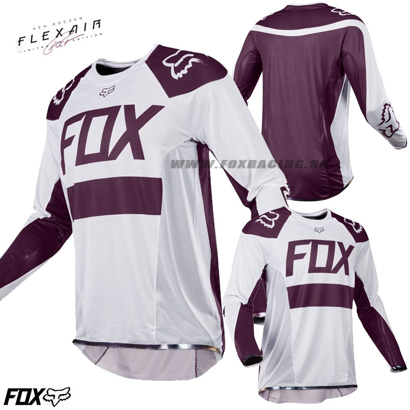 Moto oblečenie - Dresy, FOX motokrosový dres Ken Roczen Flexair LE, biela