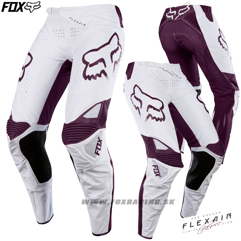 Moto oblečenie - Nohavice, FOX nohavice Ken Roczen Flexair LE, biela