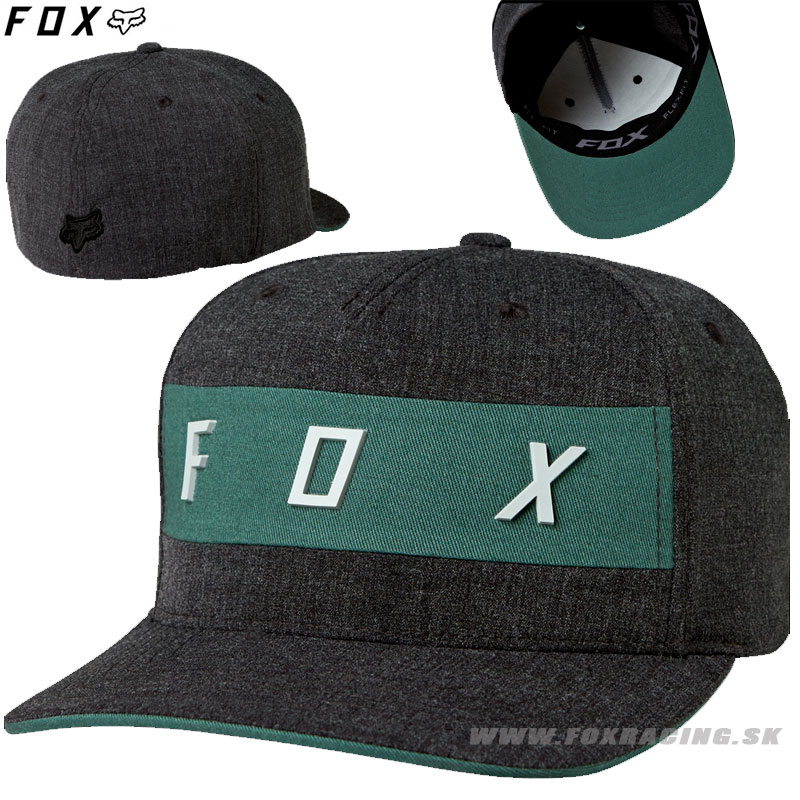 Oblečenie - Pánske, FOX šiltovka Set In flexfit, čierny melír