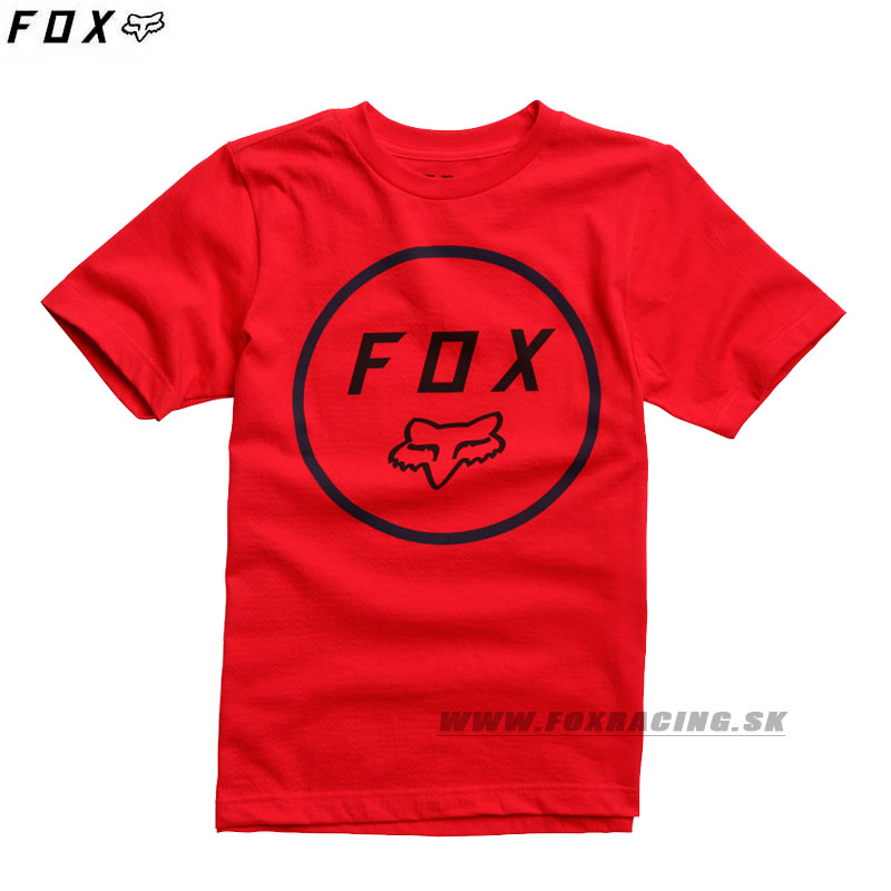 Oblečenie - Detské, FOX chlapčenské tričko Settled, tmavo červená
