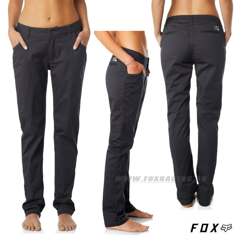 Oblečenie - Dámske, FOX nohavice Dodds chino pant, čierno šedá