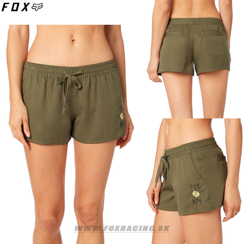 Oblečenie - Dámske, FOX šortky Rosey short, olivovo zelená