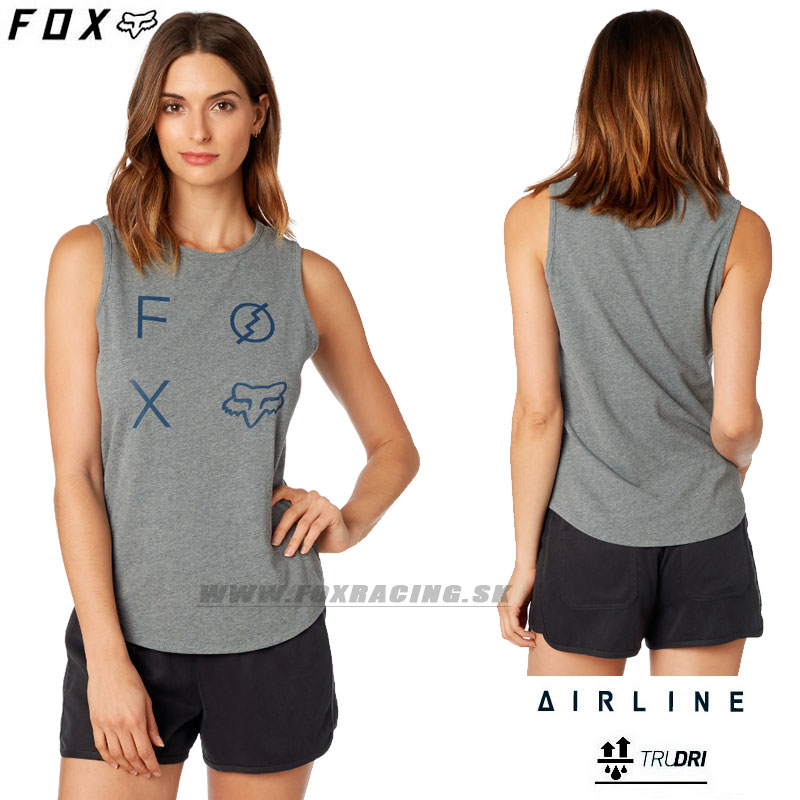 Oblečenie - Dámske, FOX tielko Staged muscle, šedý melír