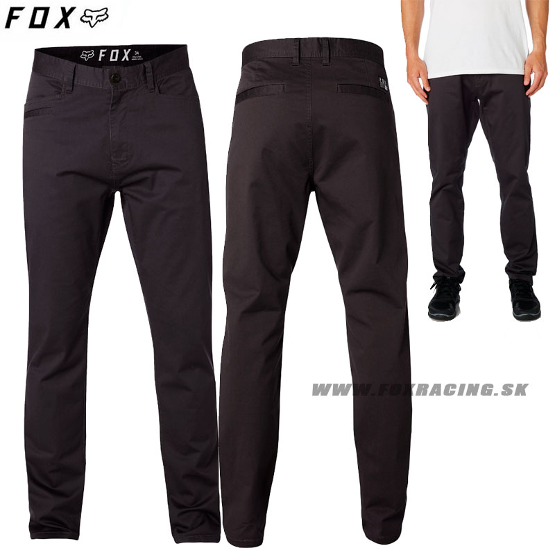 Oblečenie - Pánske, FOX nohavice Stretch Chino pant, čierno šedá