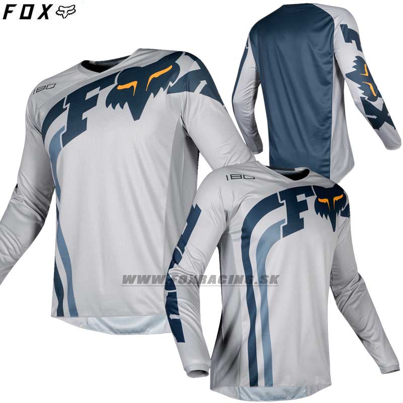 Moto oblečenie - Dresy, FOX dres 180 Cota jersey, šedo modrá