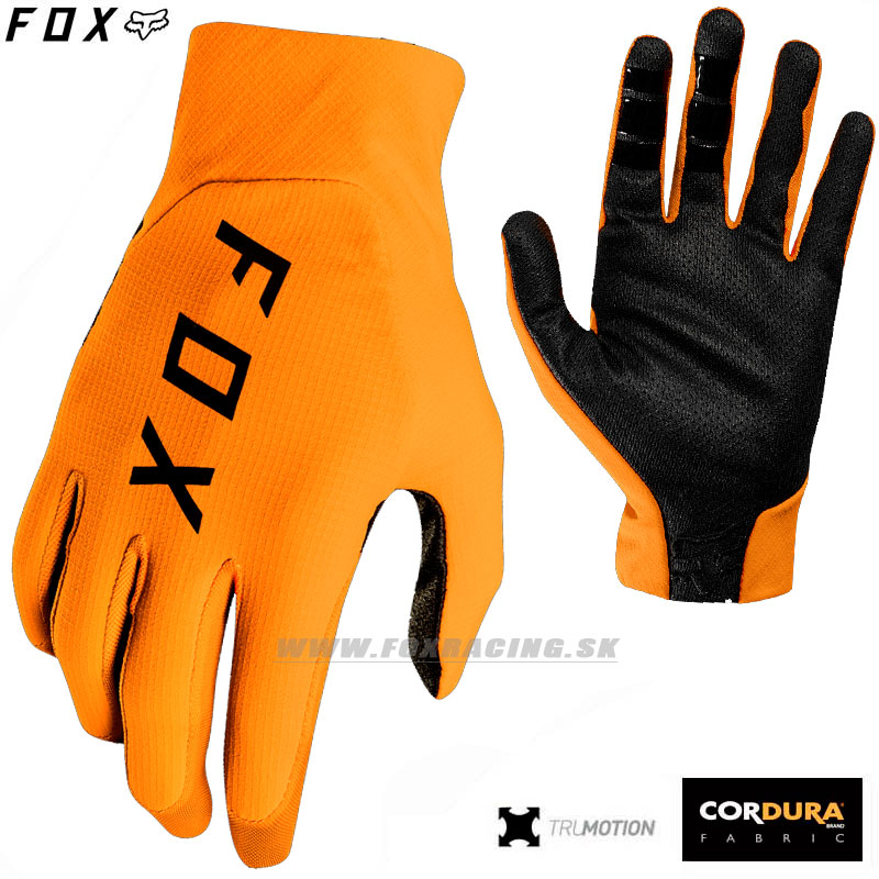 Moto oblečenie - Rukavice, FOX rukavice Flexair glove, oranžová