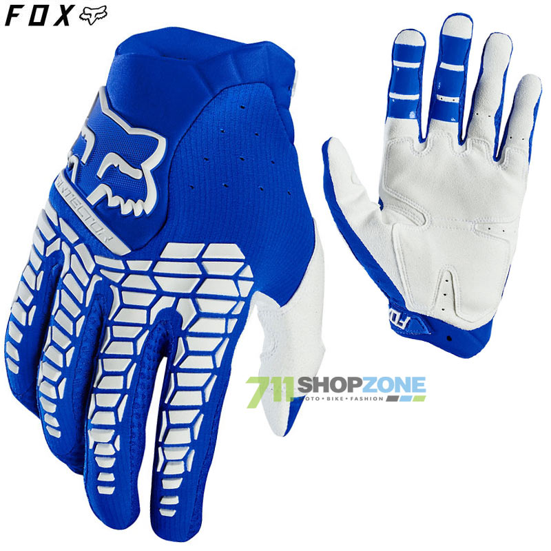 Moto oblečenie - Rukavice, FOX rukavice Pawtector glove 20, modrá