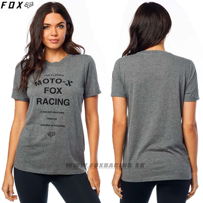 Oblečenie - Dámske, FOX tričko Darkside BF Roll s/s, šedý melír