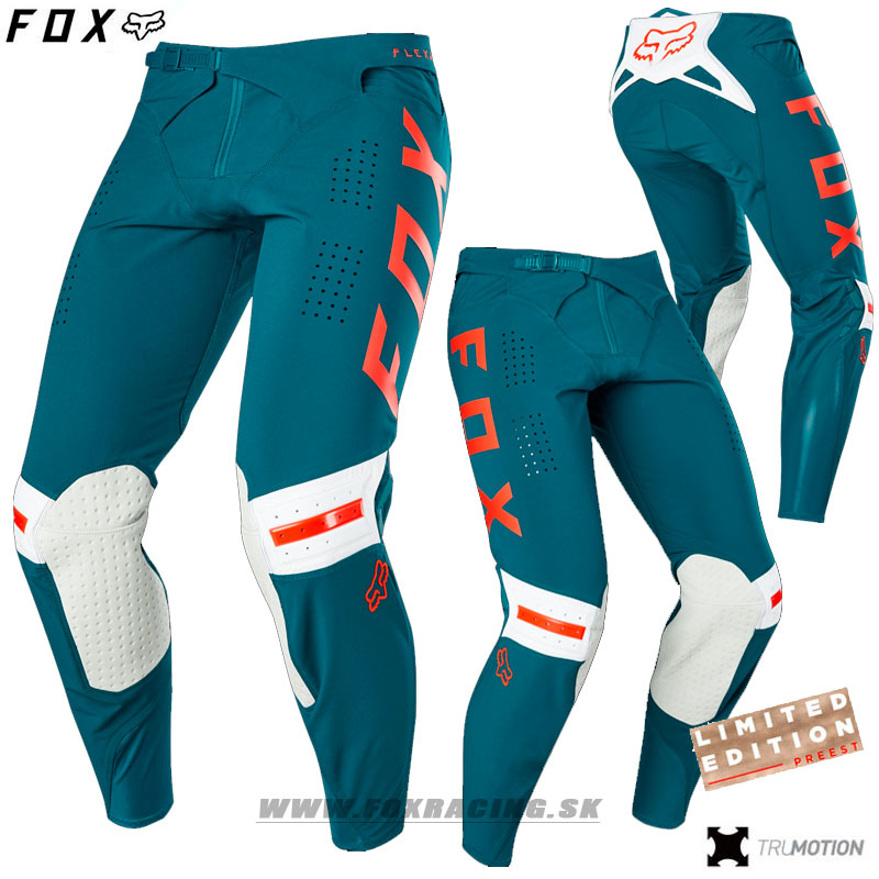 Moto oblečenie - Nohavice, FOX nohavice Flexair Preest, forest zelená