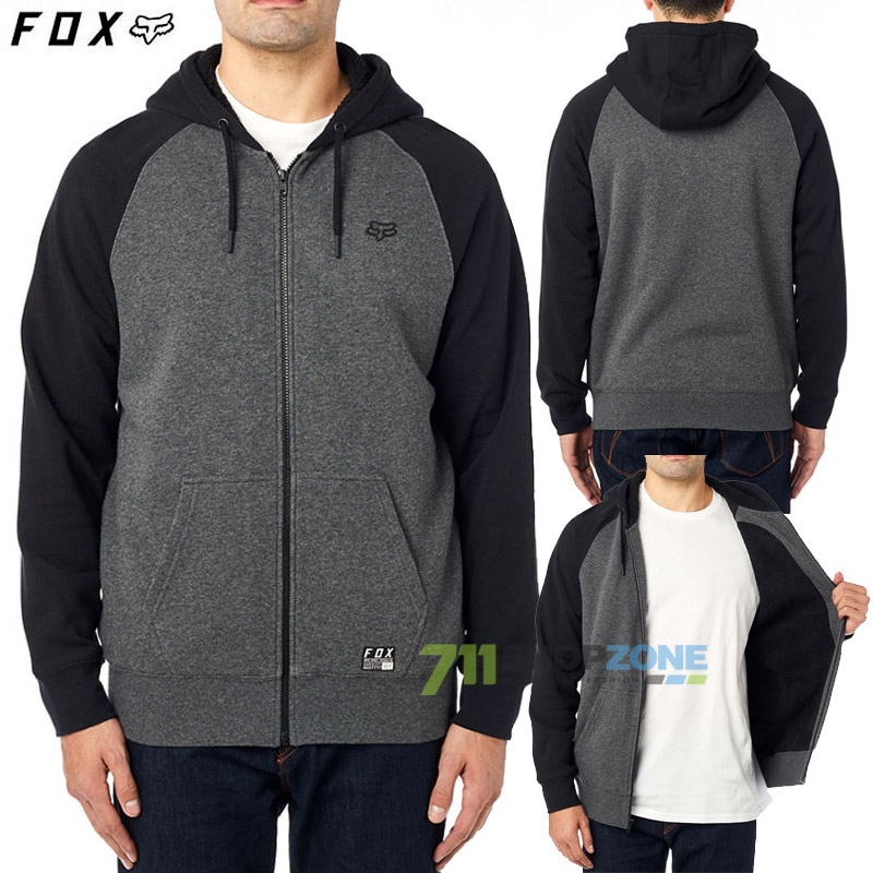 Oblečenie - Pánske, FOX mikina Legacy Sherpa, čierno šedá