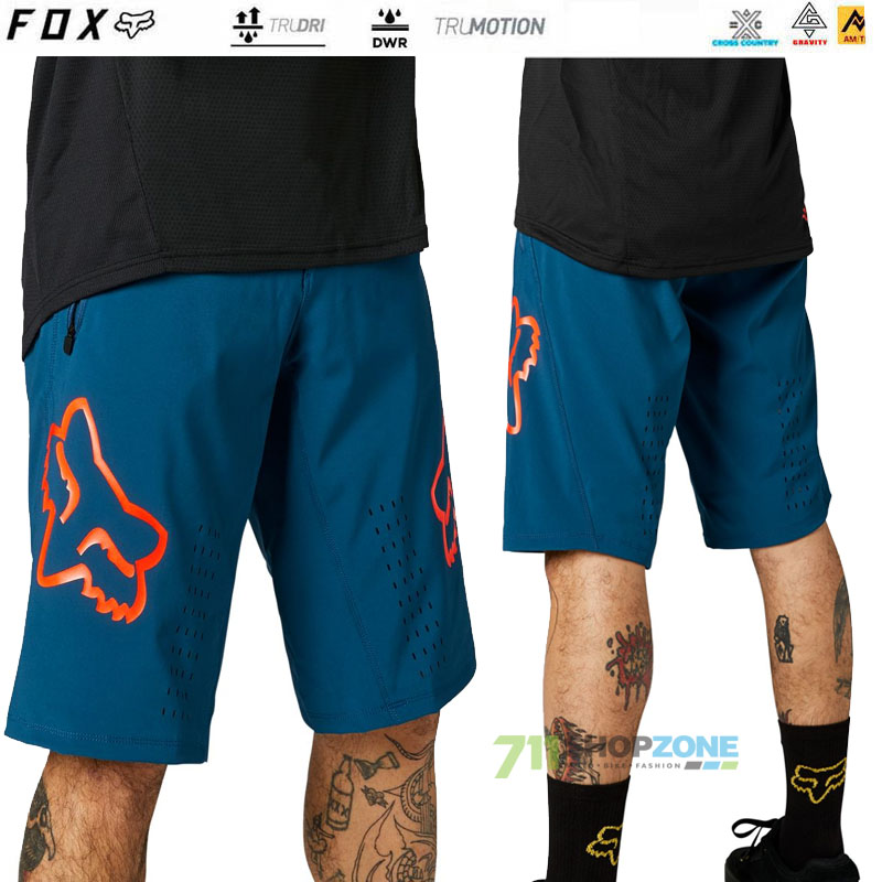 Cyklo oblečenie - Pánske, FOX cyklistické šortky Defend short, modrá
