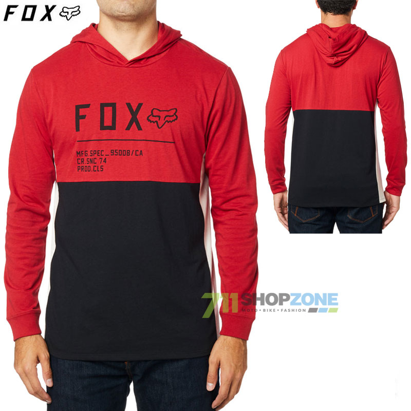 Oblečenie - Pánske, FOX tričko Non Stop L/S knit, čierno červená