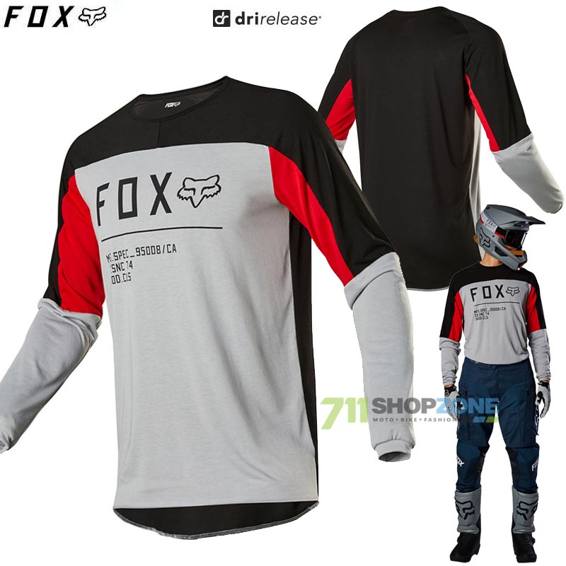 Moto oblečenie - Dresy, FOX dres Legion Drirelease Gain, šedá