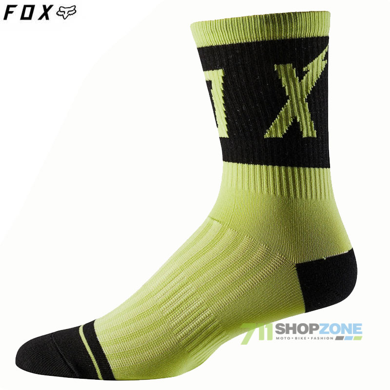 Cyklo oblečenie - Ponožky, FOX cyklo ponožky 6" Trail Sock Wurd, žltá