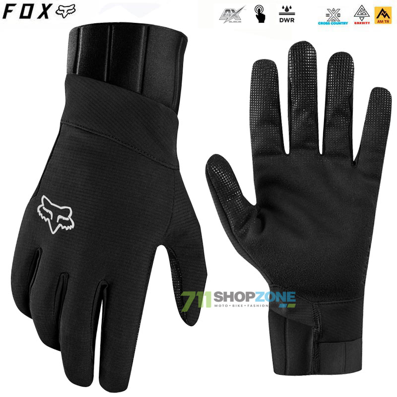 Cyklo oblečenie - Pánske, FOX cyklo rukavice Defend Pro Fire, čierna