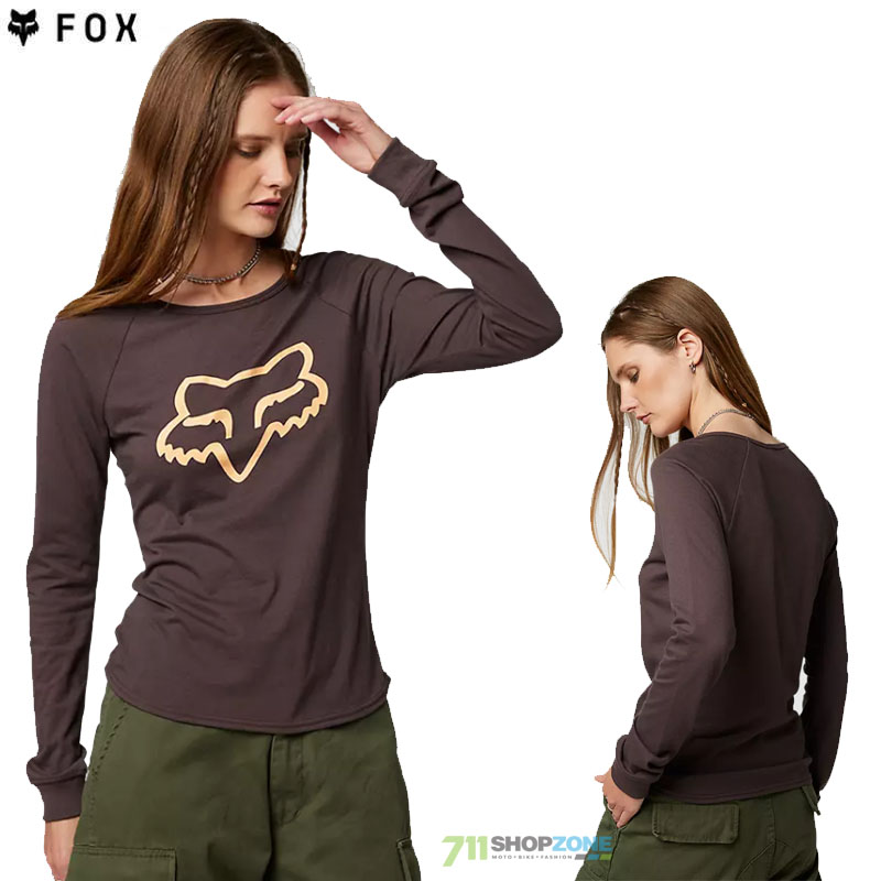 Oblečenie - Dámske, FOX dámske tričko s dlhým rukávom Boundary LS top, fialovo bordová