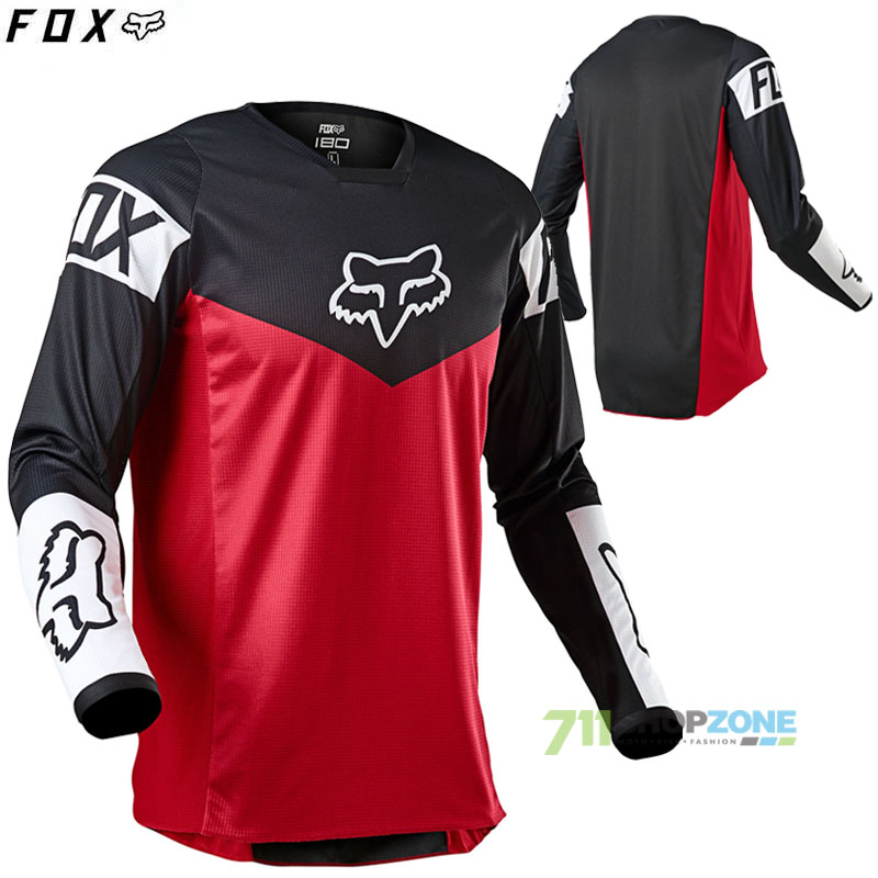 Moto oblečenie - Dresy, FOX dres 180 Revn jersey, červená