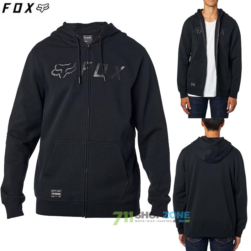 Oblečenie - Pánske, FOX mikina Apex zip fleece, čierna/čierna