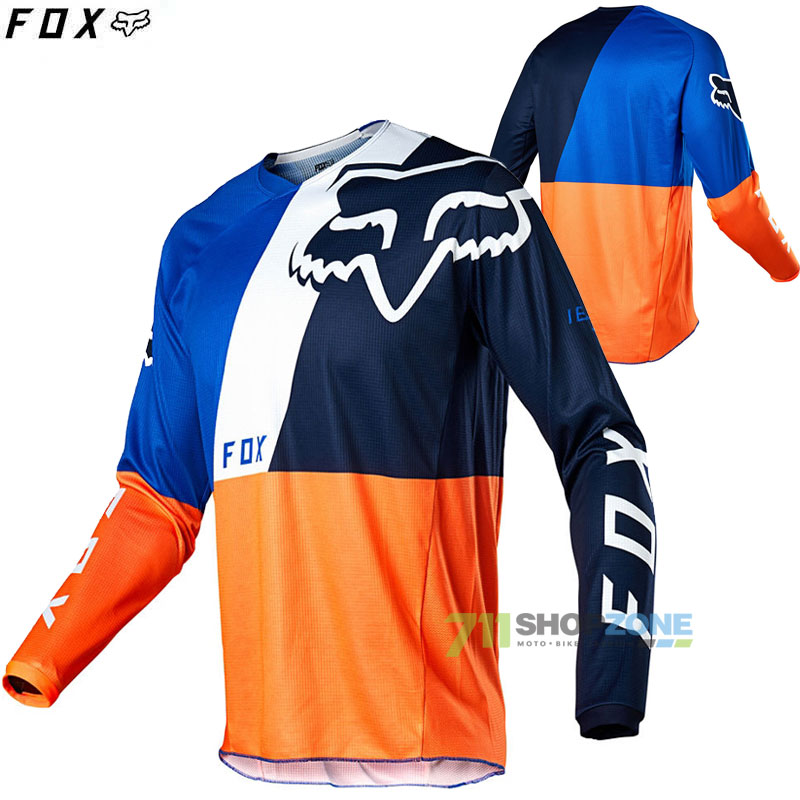 Moto oblečenie - Dresy, FOX motokrosový dres 180 Lovl jersey, oranž/modrá