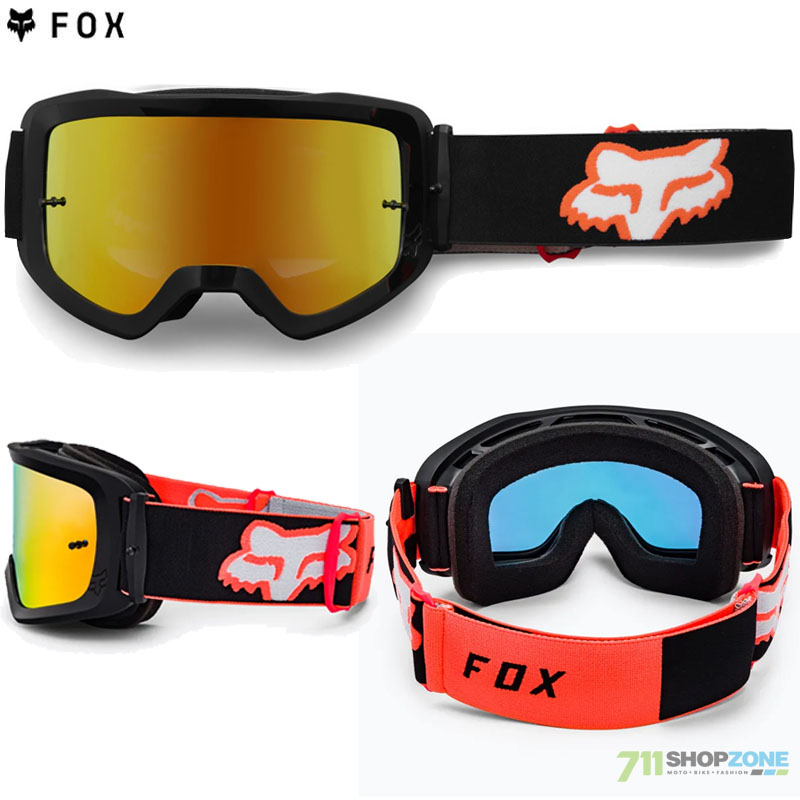 Moto oblečenie - Okuliare, FOX okuliare Main Stray goggle Spark, oranžovo biela