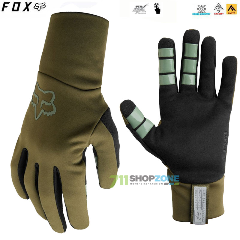 Cyklo oblečenie - Dámske, FOX dámske cyklistické rukavice Ranger Fire glove, olivovo zelená