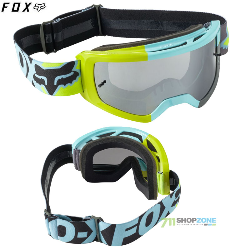 Moto oblečenie - Okuliare, FOX okuliare Main Trice goggle, tyrkysová