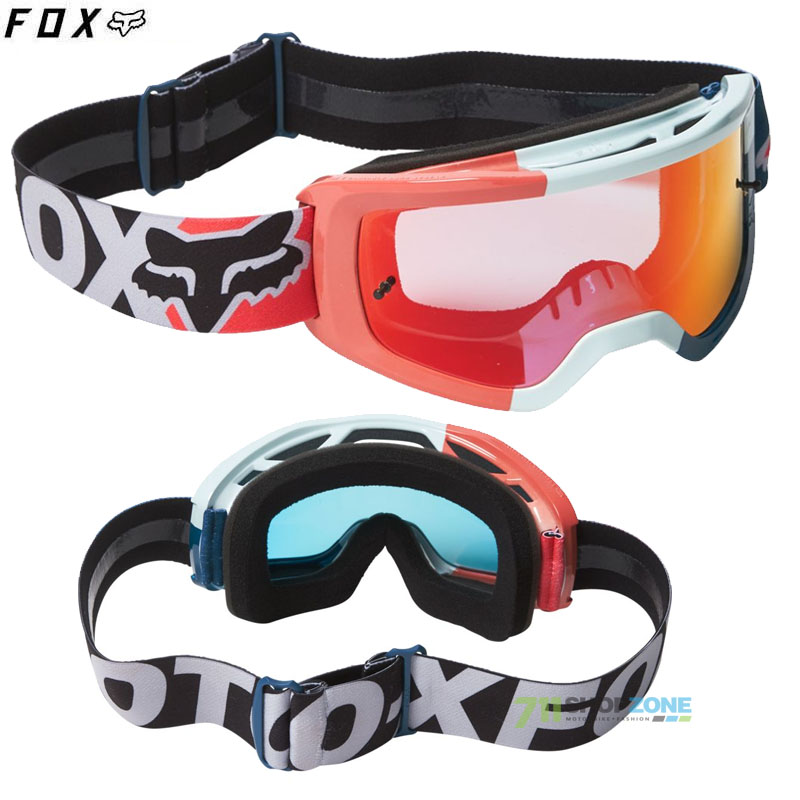 Moto oblečenie - Okuliare, FOX okuliare Main Trice goggle, šedo oranžová
