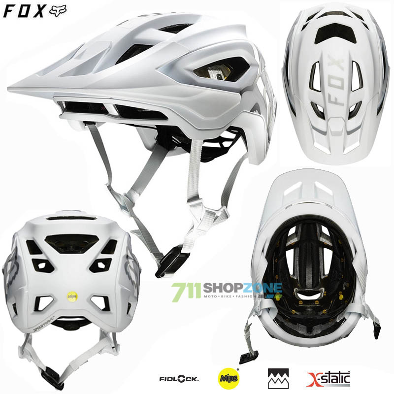Cyklo oblečenie - Pánske, FOX cyklistická prilba Speedframe Pro CE, biela