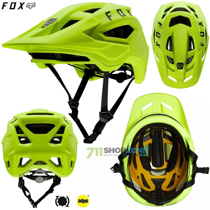Cyklo oblečenie - Pánske, FOX cyklistická prilba Speedframe Mips CE, neon žltá