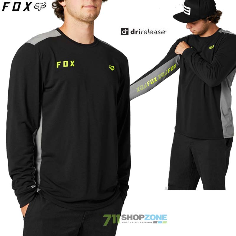 Oblečenie - Pánske, FOX tričko Starter LS Tech top, čierna