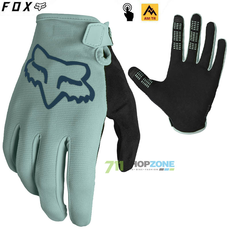 Cyklo oblečenie - Pánske, FOX cyklistické rukavice Ranger glove, šedo zelená